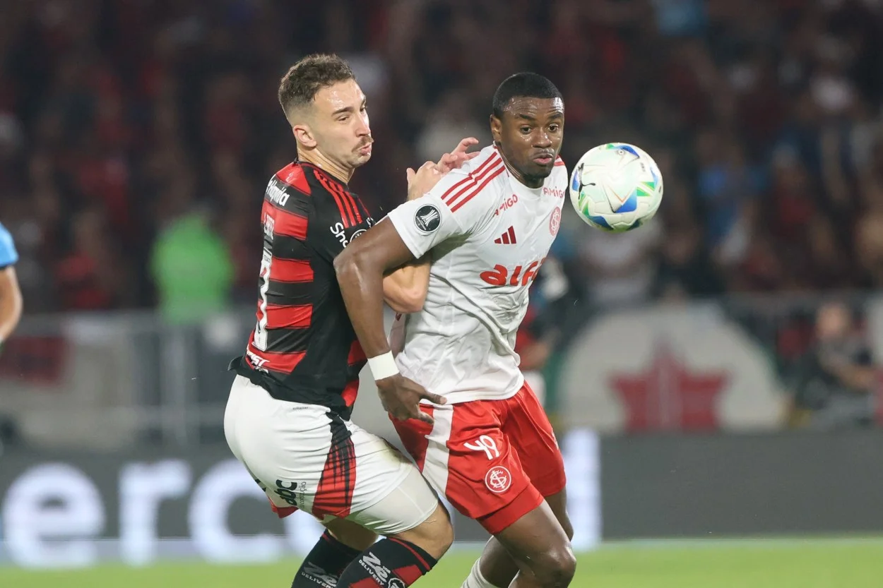 Inter perde para o Flamengo no Maracanã e precisa vencer no Beira-Rio para seguir na Libertadores Ricardo Mathias, jogador do Inter contra o Flamengo