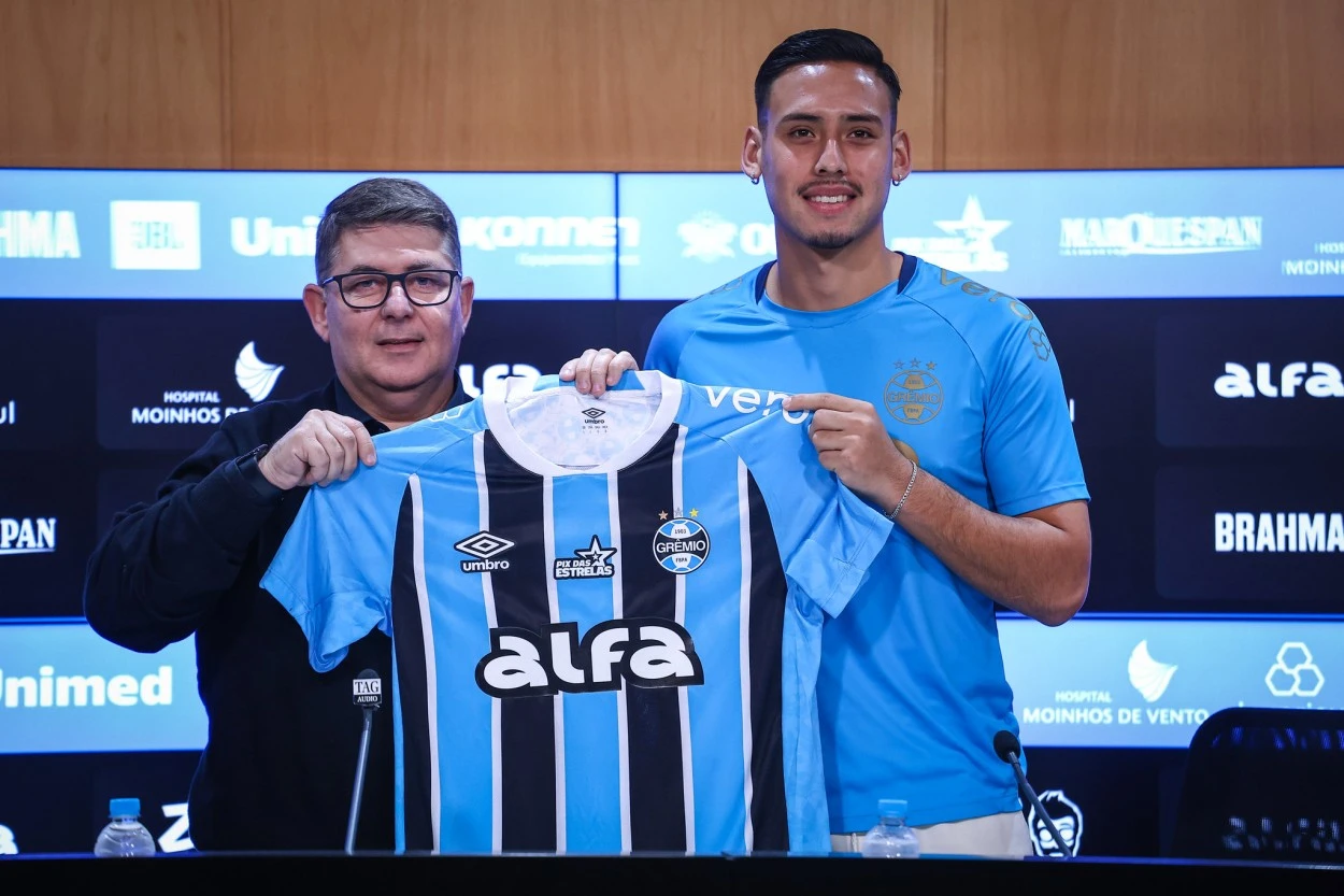 Novo reforço do Grêmio chama a atenção por falar bem português; ele explica Grêmio contrata Noriega