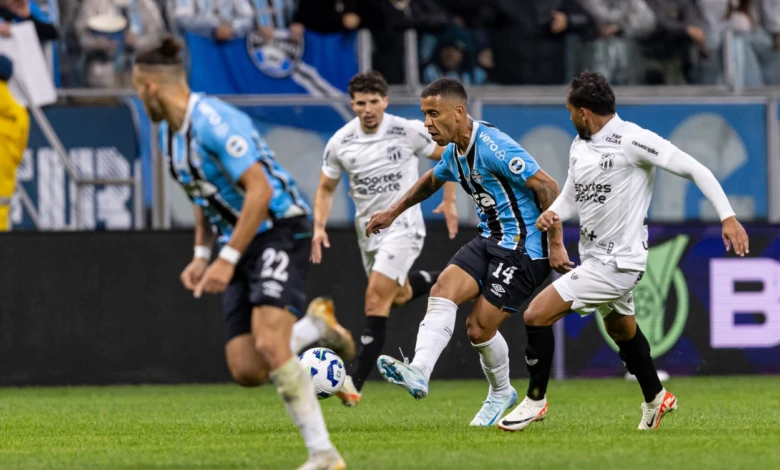 Marcos Rocha, em jogo válido pelo Brasileirão: Grêmio 0x0 Ceará