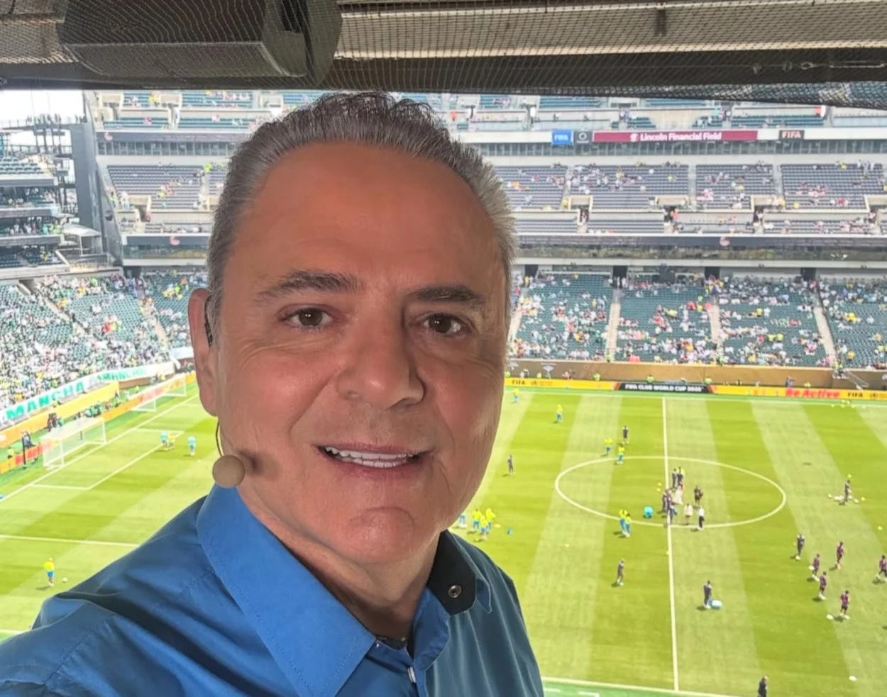 Luis Roberto transmitiu Flamengo x Inter