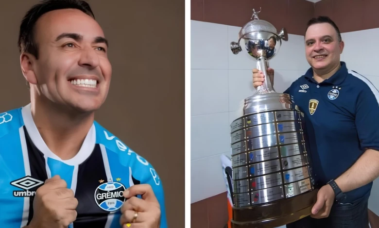 Marcelo marque e Dutra Jr. Ambos torcedores do Grêmio