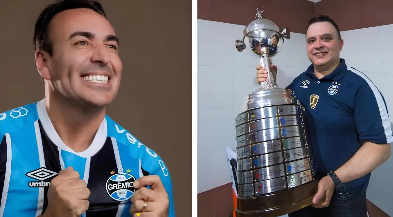 Vai voltar atrás? Como foi a reunião decisiva para o Grêmio entre Marques e Dutra Jr Marcelo marque e Dutra Jr. Ambos torcedores do Grêmio