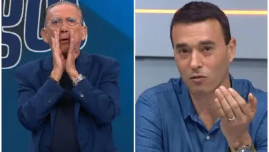 Galvão Bueno e André Rizek pelo Grêmio