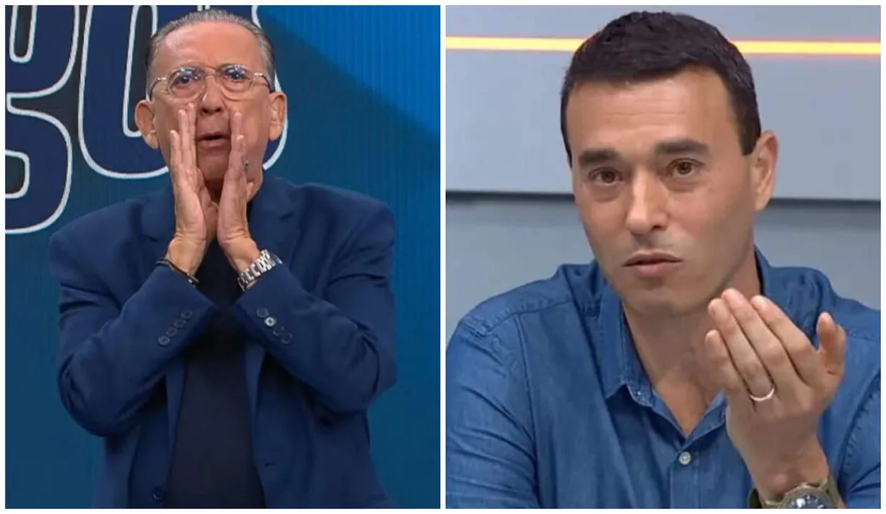 Galvão Bueno e André Rizek pelo Grêmio