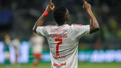 Sobis chama atenção para reação de Carbonero após gol do Inter: "Corpo fala" Carbonero pelo Inter