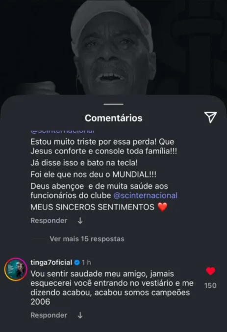 Últimas do Inter: posicionamento de Alan Patrick, substituto de Bernabei e homenagem de Tinga