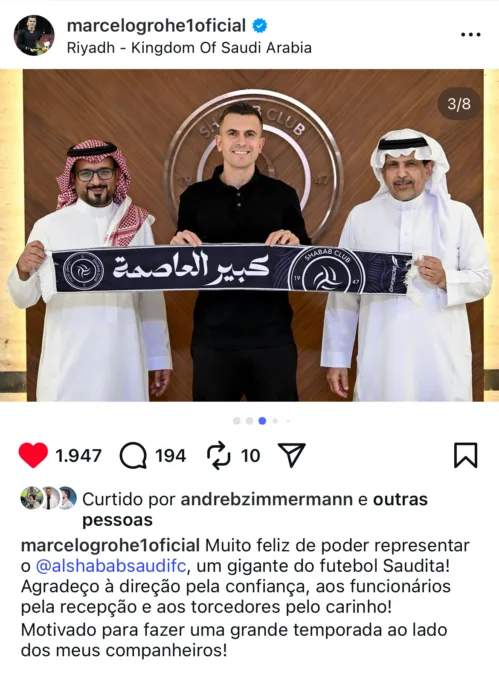 Marcelo Grohe se manifesta após não fechar com o Grêmio e sair do Brasil: "Motivado"
