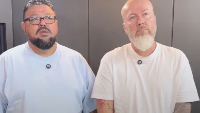 Alex Bagé e Baldasso antes do Gre-Nal