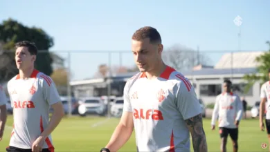 Inter tem retorno de Bruno Gomes aos treinos com o elenco principal Bruno Gomes, volante e lateral do Inter