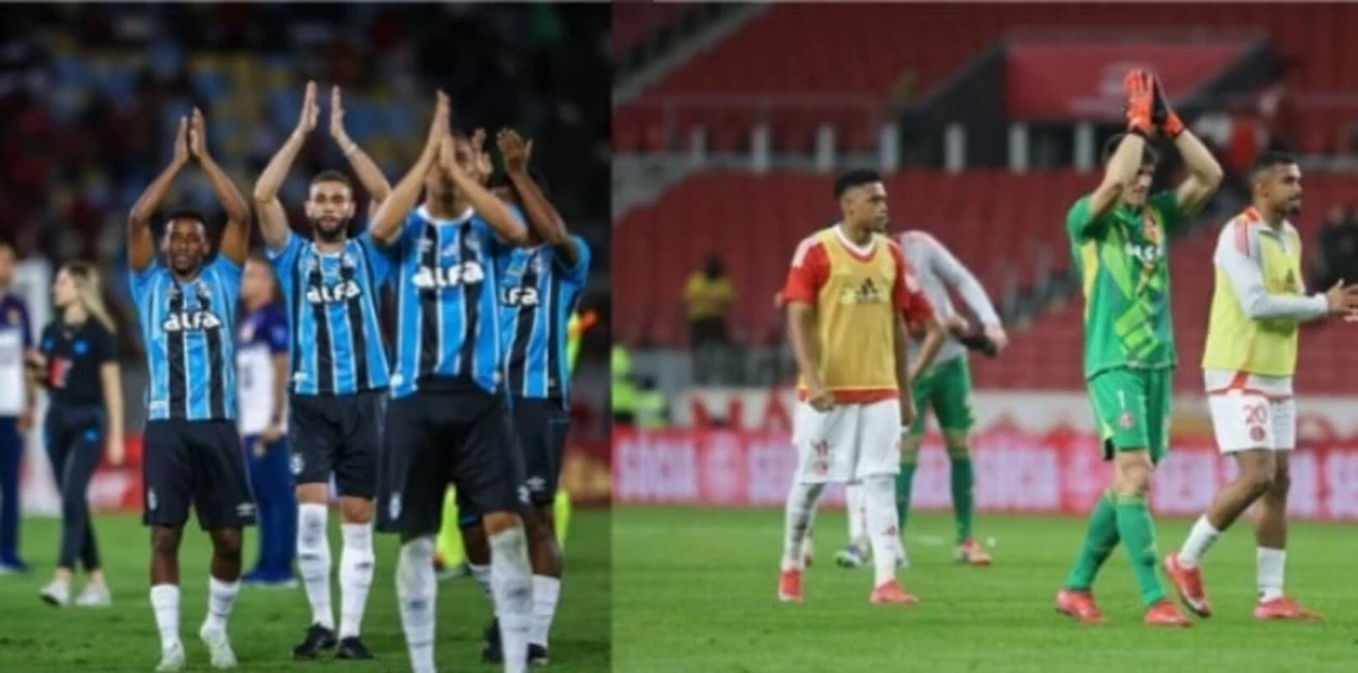 Grêmio e Inter ganham posições na tabela após os jogos de domingo do Brasileirão Grêmio e Inter
