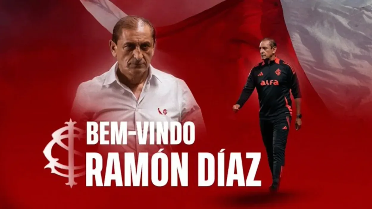 Inter anuncia Ramón Díaz e define tempo de contrato e data da apresentação Inter anuncia Ramón Díaz