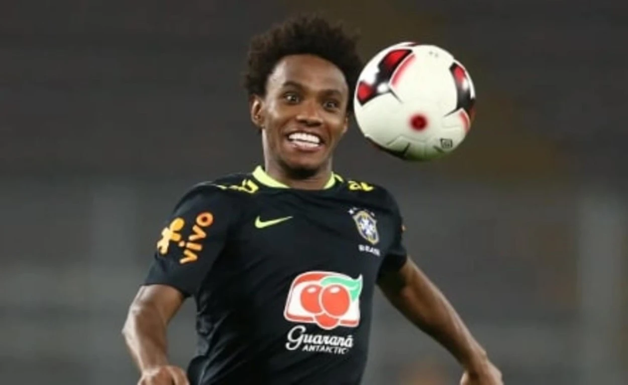 CBF fura anúncio e já divulga imagem de Willian com a camisa do Grêmio Willian perto do Grêmio