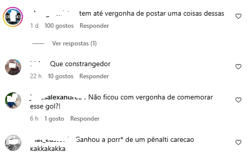 Jogador do Bragantino recebe críticas por post após vitória contra o Grêmio: "Vergonha"