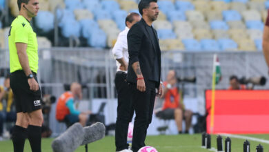 Emiliano Díaz avalia momento do Inter e diz: "Nunca prometemos nada ao torcedor" Emiliano Díaz treinando o Inter