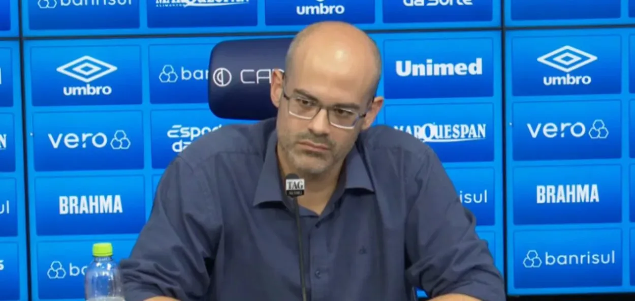Caleffi publica nota oficial após Rigo ajudar o Grêmio financeiramente: "Não é solução" Grêmio