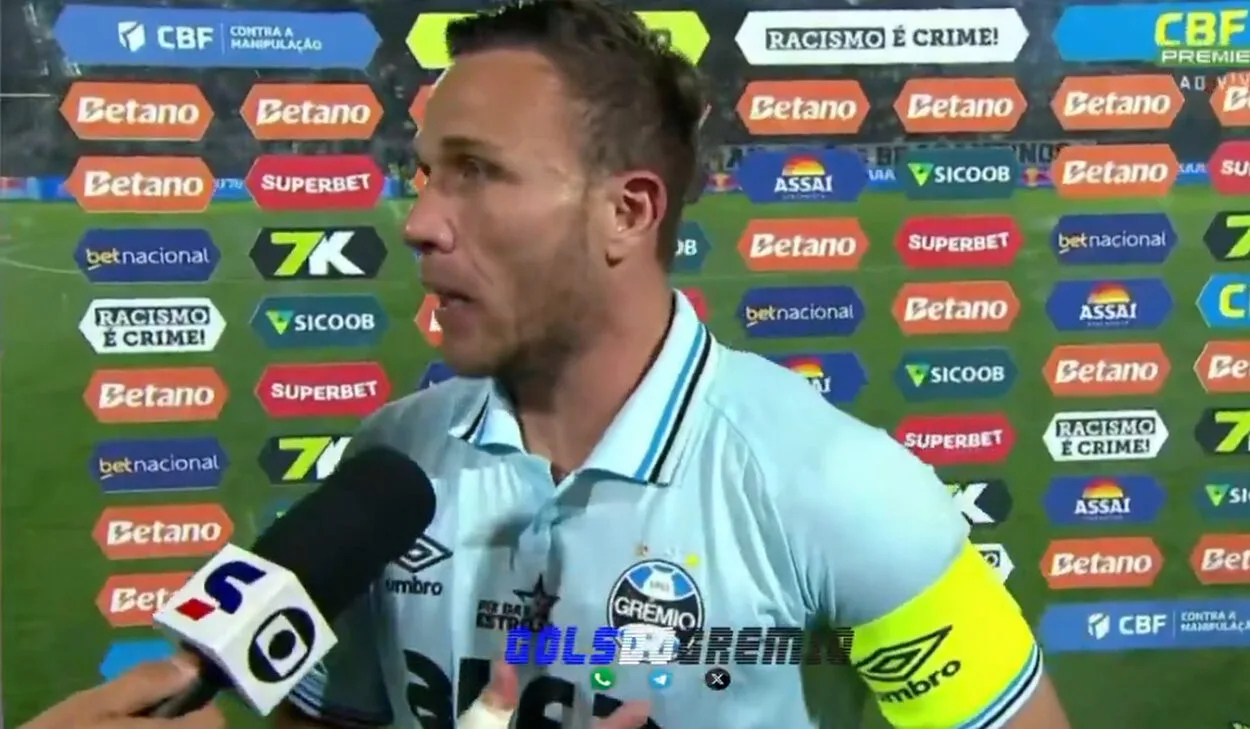 Arthur se revolta com expulsão de Kannemann no Grêmio e revela explicação do árbitro Arthur pelo Grêmio