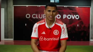 Braian Aguirre vira desfalque do Inter e tem retorno incerto no restante do Brasileirão Braian Aguirre pelo Inter