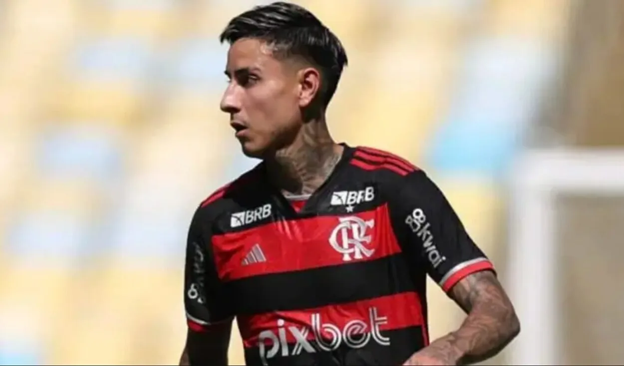 Bruno Fuchs não gosta de crítica e responde torcedor nas redes sociais Erick Pulgar, jogador do Flamengo em dia de treino