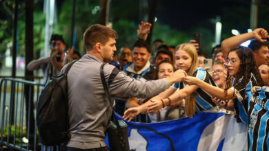 Grêmio contra o Fortaleza