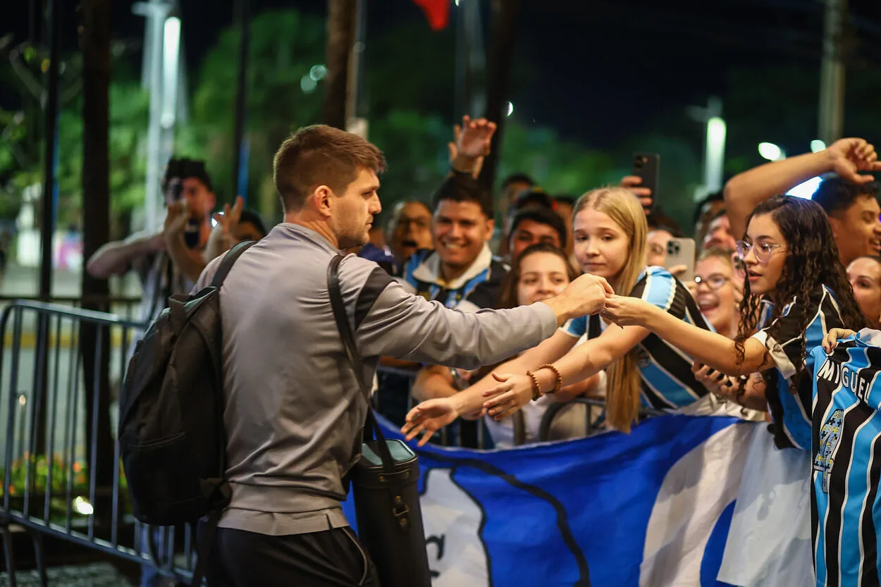 Grêmio contra o Fortaleza