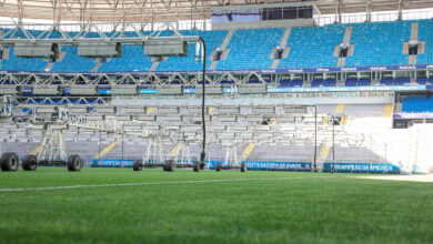 Grêmio anuncia oficialmente melhorias profundas no gramado na Arena: "Primeiro da Série A" Grêmio gramado Arena