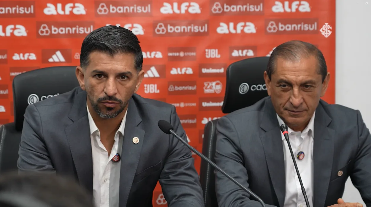 Ramon-Diaz-e-Emiliano-Diaz, treinador e auxiliar técnico do Inter