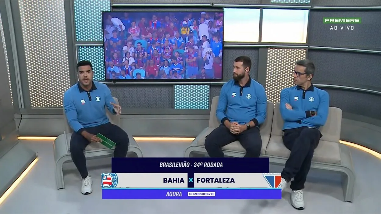 Narrador e comentaristas afirmam que Inter “faz força para entrar no Z4” durante Bahia x Fortaleza Dênis, Cabral e Danny Moraes criticam desempenho do Inter