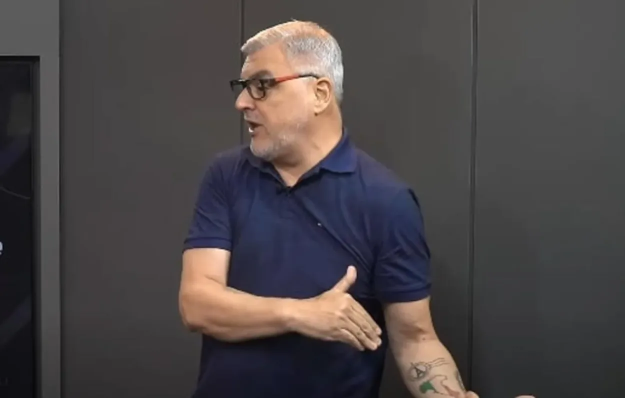 Meneghetti aponta os quatro nomes que "estão levando o Inter para a segunda divisão" Meneghetti Bagé Gre-Nal