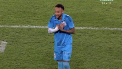 Neymar em Flamengo x Santos