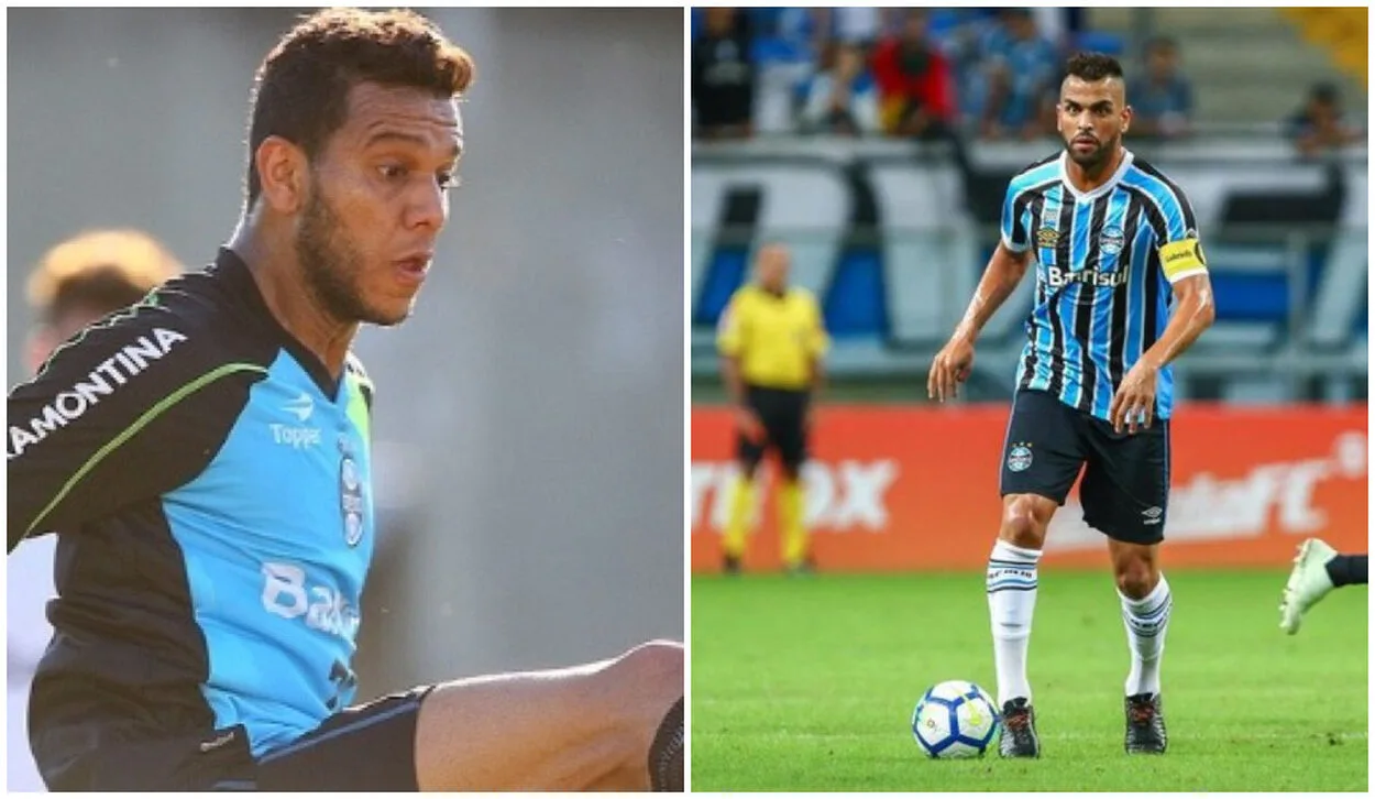 Souza revela ter ajudado o Grêmio a fechar com Maicon: "Falei para levar na hora" Souza e Maicon no Grêmio