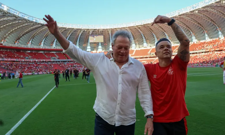 Abel Braga e D'Alessandro no Inter