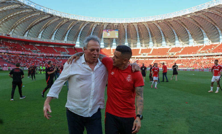 Abel Braga e D'Alessandro no Inter