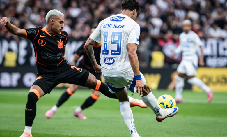 Corinthians x Cruzeiro, na Arena Corinthians. Foto: Gustavo Aleixo/Cruzeiro