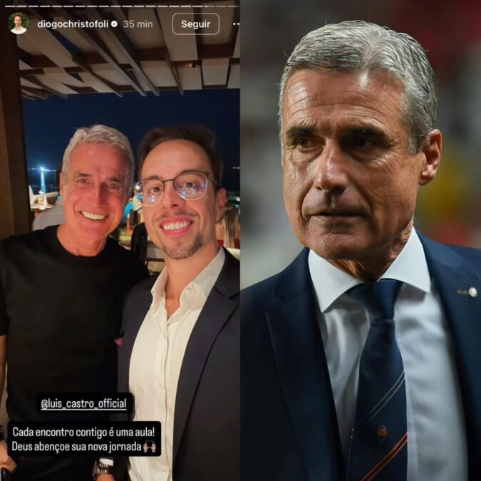 A caminho do Grêmio? Luís Castro compartilha post enigmático nas redes sociais