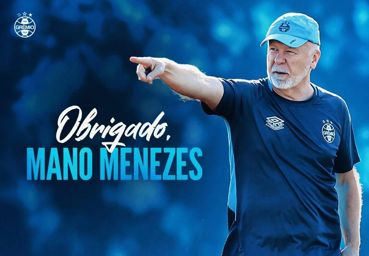 Grêmio vive terça-feira intensa de várias despedidas; três já deram adeus Mano Menezes pelo Grêmio