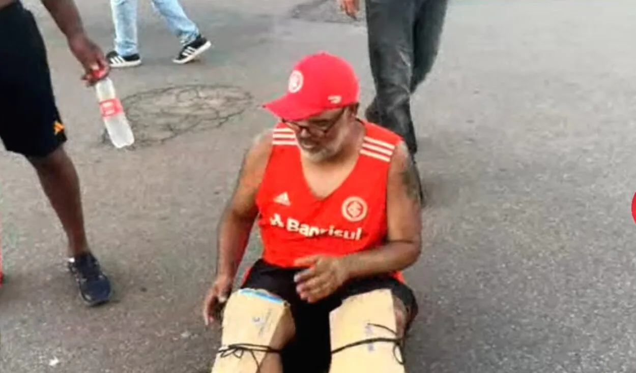 Torcedor do Inter cumpre promessa