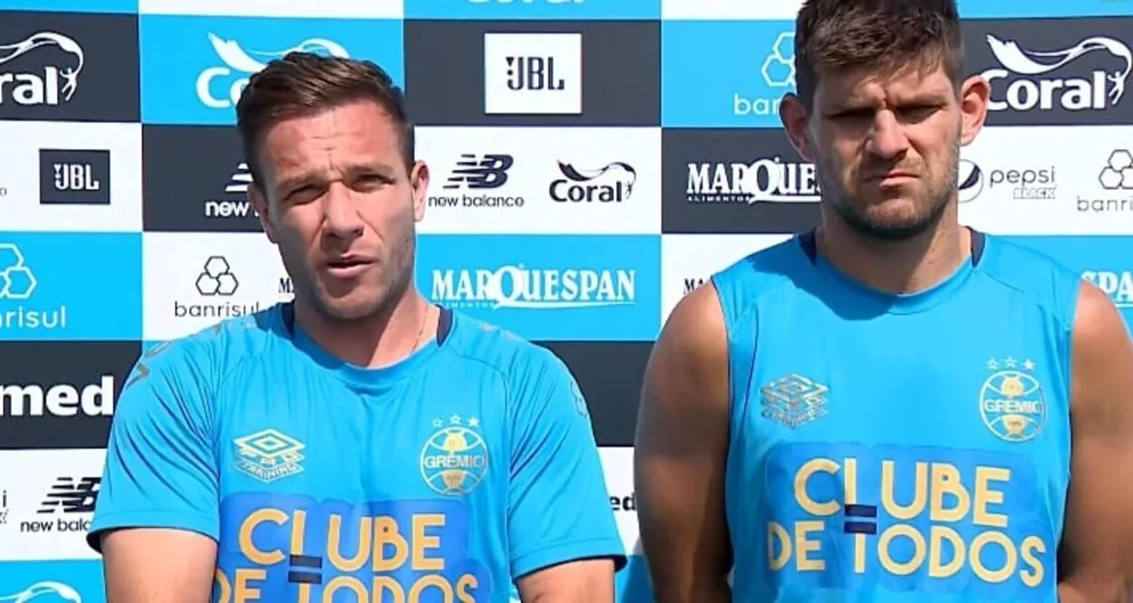 Arthur e Kannemann no Grêmio