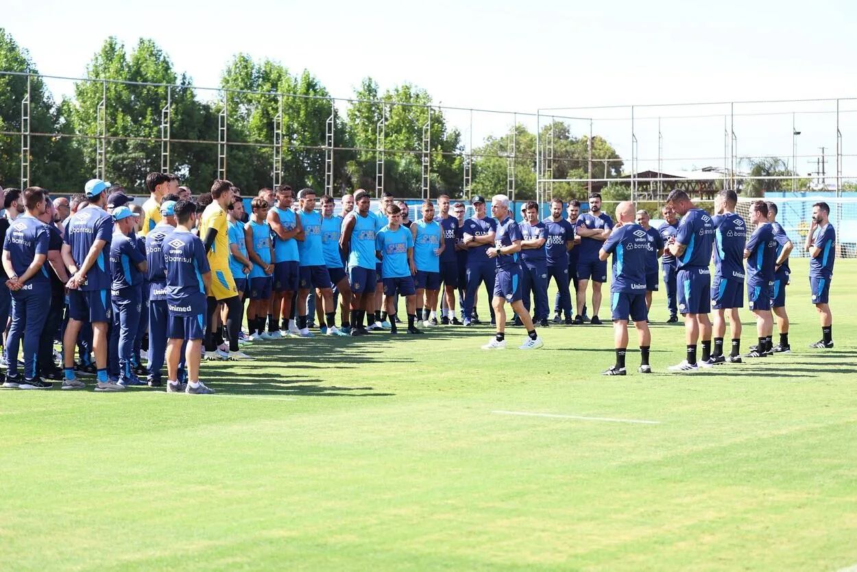 Grêmio trabalha