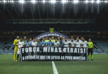 Atlético-MG publica mensagem para o Grêmio após treino solidário com doações na Arena Atlético-MG e Grêmio
