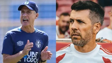 Luís Castro e Pezzolano antes do Gre-Nal