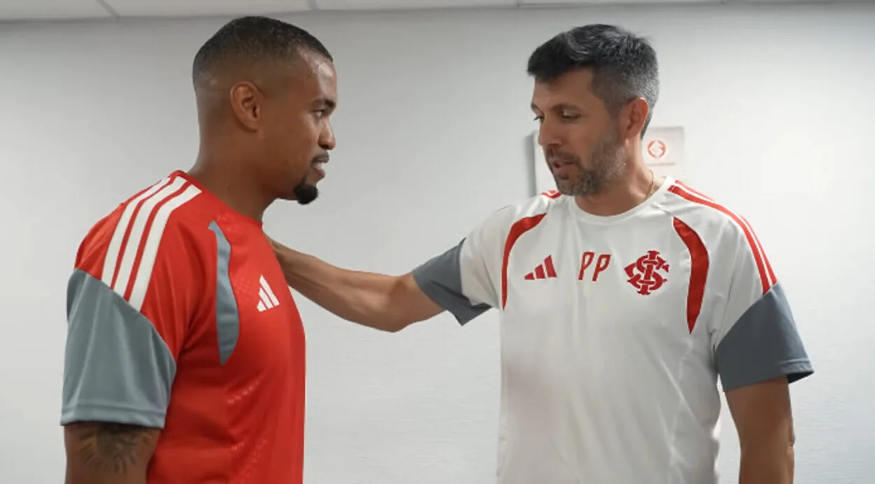 Inter divulga mais imagens do primeiro dia de Alerrandro no clube; veja detalhes Inter hoje