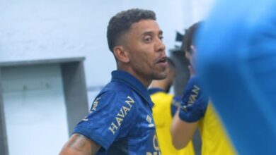 Marcos Rocha mantém papel de líder e discursa no vestiário: "Todos pelo Grêmio" Marcos Rocha pelo Grêmio