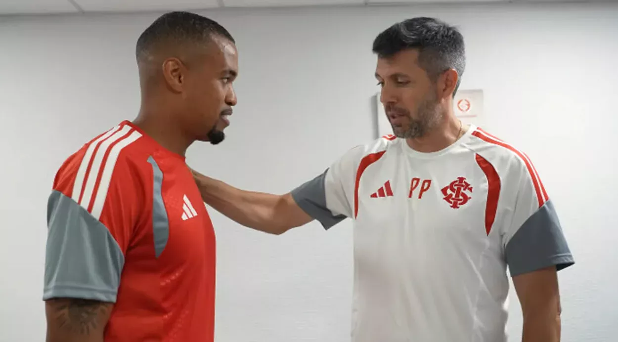 Inter divulga mais imagens do primeiro dia de Alerrandro no clube; veja detalhes Inter hoje