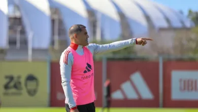 Mercado fala sobre o próximo jogo do Inter no Brasileirão: "Roger nos conhece" Gabriel Mercado pelo Inter em amistoso