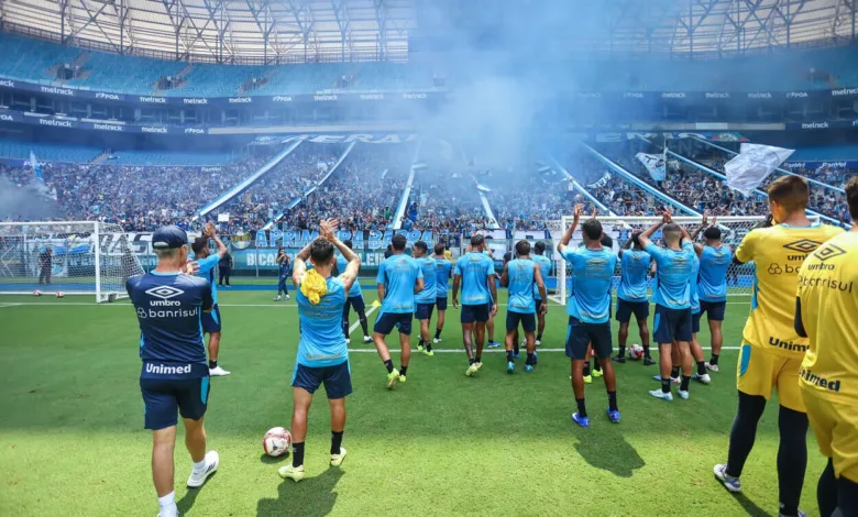 Grêmio divulga orientações para o "Alentaço Solidário" na véspera do Gre-Nal Grêmio hoje