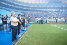 Presidente do Grêmio acredita em desempenho diferente do primeiro Gre-Nal: "Mais consistente" Odorico Roman pelo Grêmio
