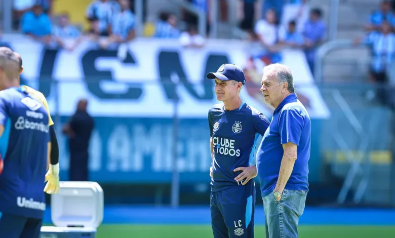Luís Castro com o Grêmio