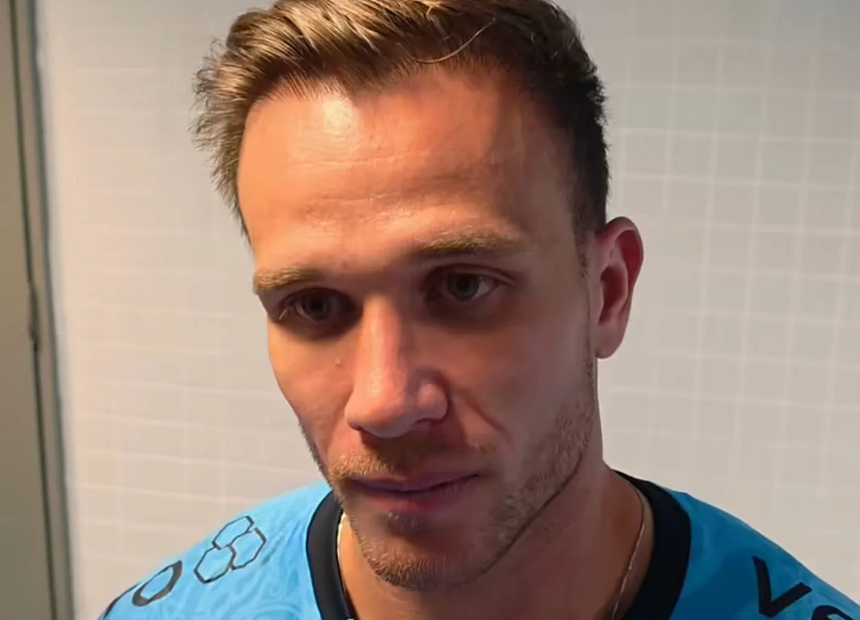 Arthur em entrevista pós-jogo