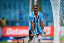 Tetê fez gol pelo Grêmio