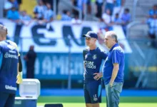 Luís Castro com o Grêmio